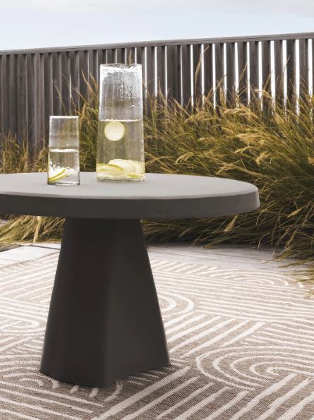 Aruba Outdoor/Indoor Coffee Table in Carbon