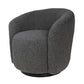 Desire Swivel Chair in Boulders pewter