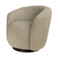 Desire Swivel Chair in Boulders iron