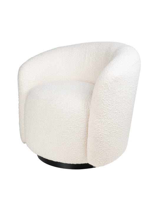 Desire Swivel Chair in Boulders White Rock