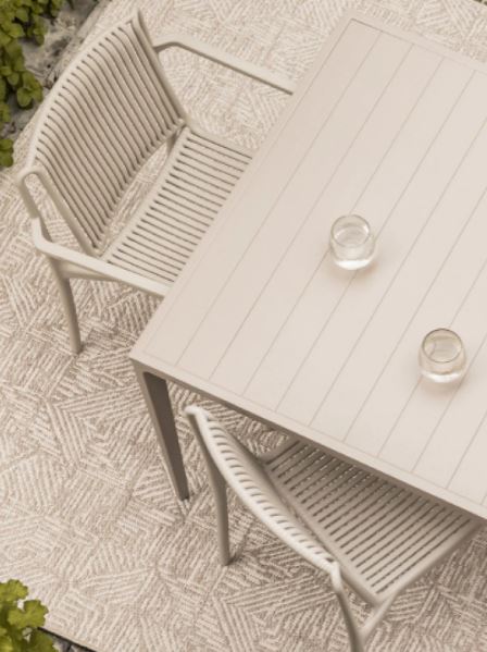 Pierre Outdoor Armchair in Creme