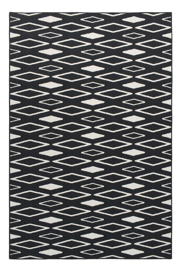 KIMBERLEY BLACK Reversible Rug & Runner