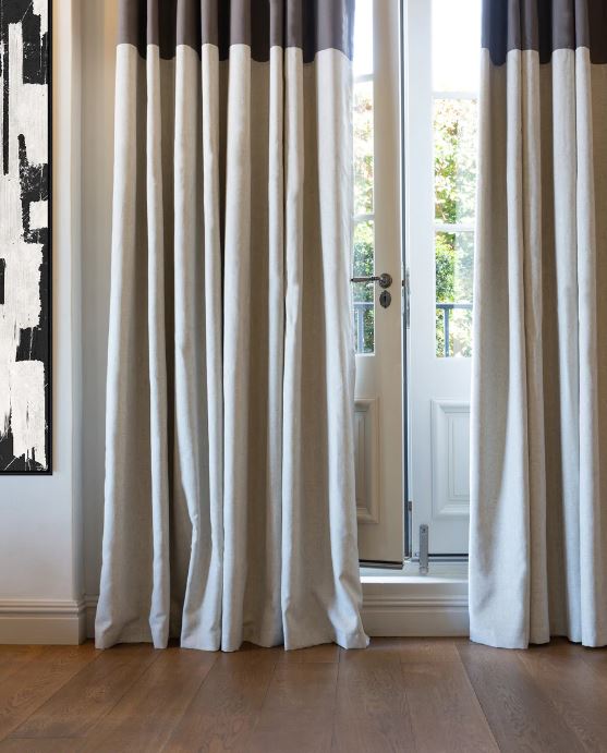 Chateau ready-made curtains in Lined Haze