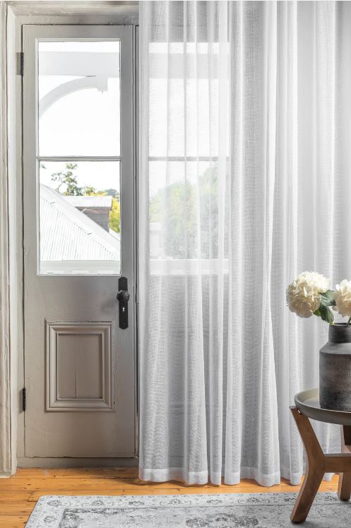 Poetic Ready Made Curtains in Unlined White