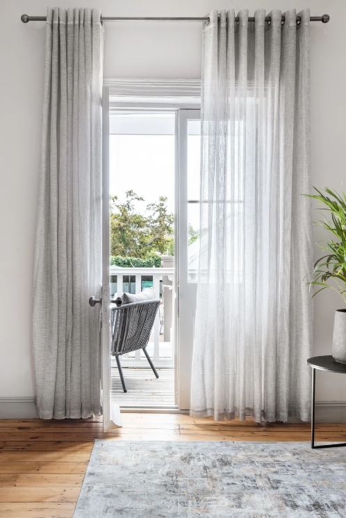 Poetic Ready Made Curtains in Unlined Graphite