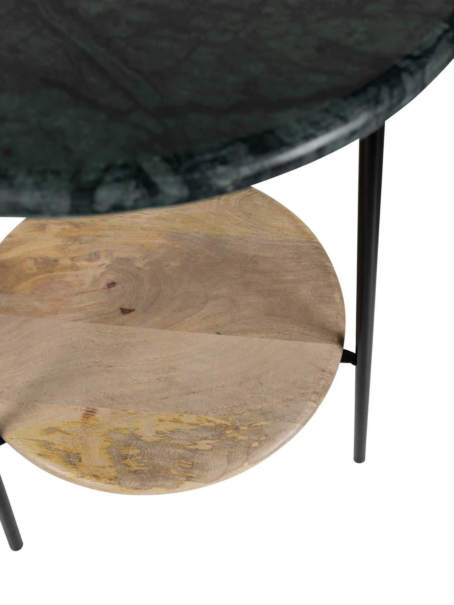 Marble Side Table in Verde (Each)