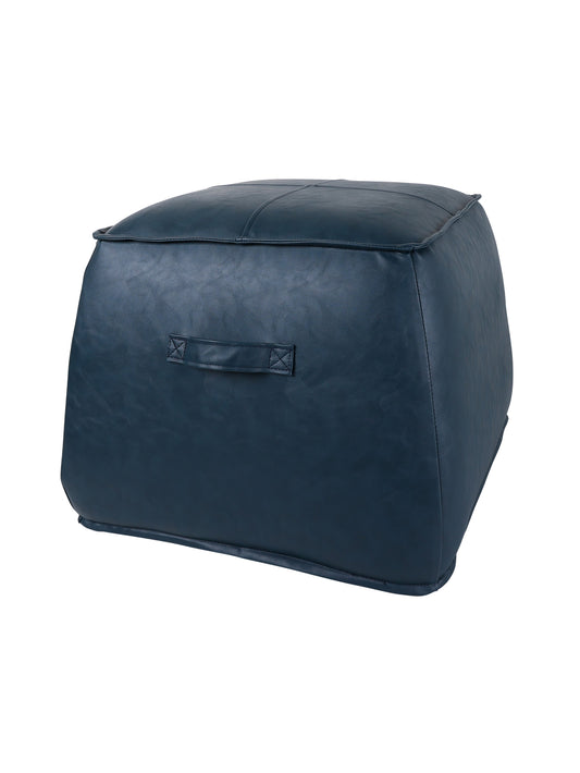 Plato Ottoman Stool in Blue Crane