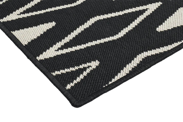 KIMBERLEY BLACK Reversible Rug & Runner