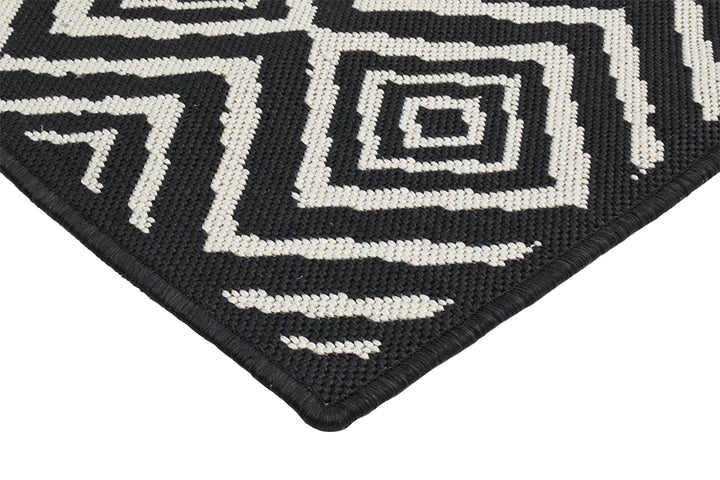 KELIM BLACK Reversible Rug & Runner